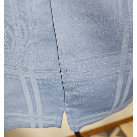 A New Day Womens Blouse Size XL Short Sleeve Keyhole Button Flutter Sleeves Blue - Picture 6 of 9